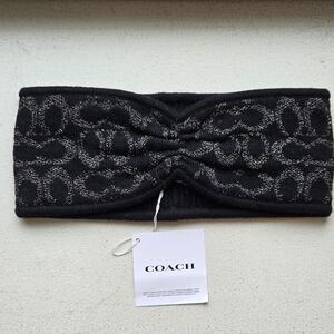 Coach Black Headband